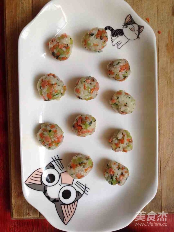 Vegetable Rice Ball recipe