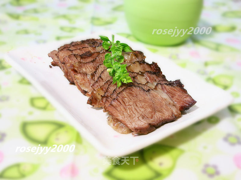 Air Fried Roast Beef with Black Pepper recipe