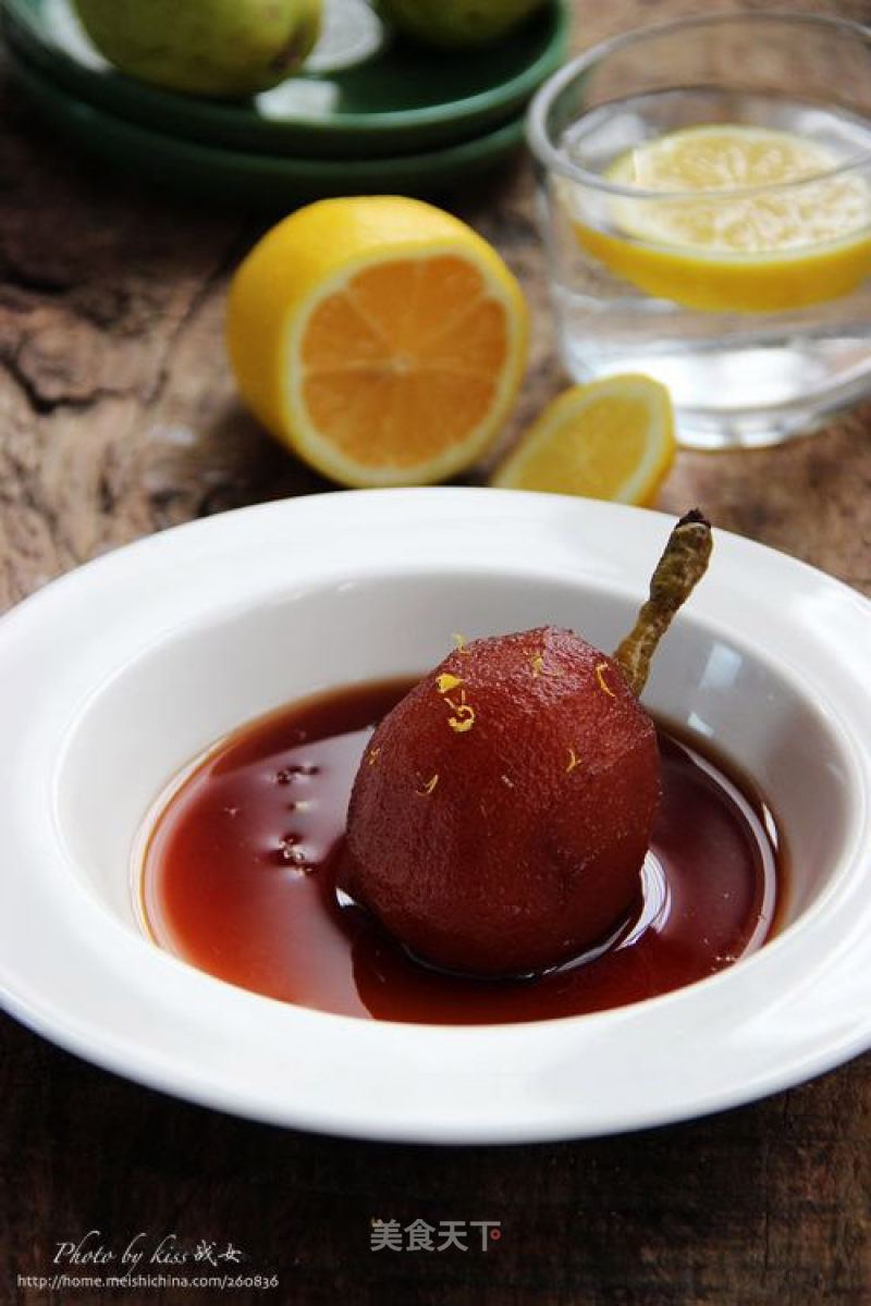 [food is Still The Ring Western Food Competition Area]: Beauty and Skin Care --- Red Wine Stewed Pears recipe