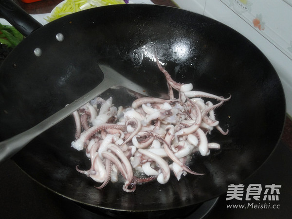 Fried Squid with Seasonal Vegetables recipe