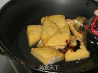 Oil Triangle Stuffed Meat recipe