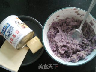 Cheese Baked Purple Potato recipe