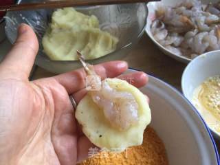 Shrimp Balls with Mashed Potatoes and Cheese recipe