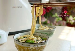 Hot Spinach Noodle Soup recipe