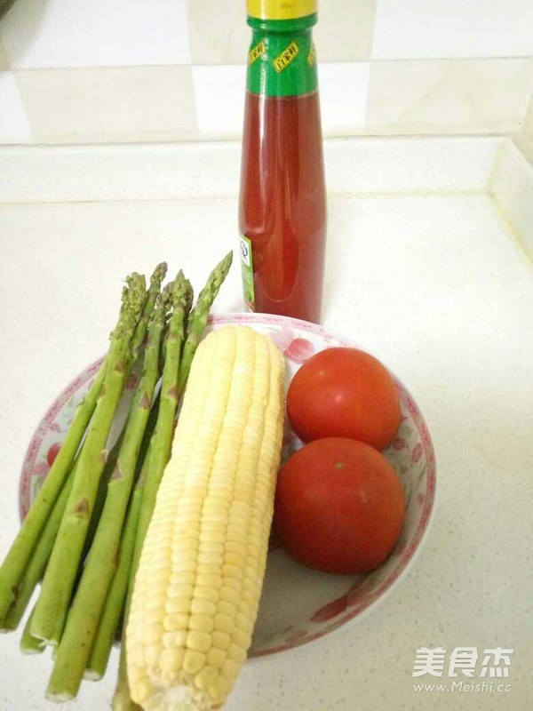 Asparagus, Corn, Tomato Soup recipe