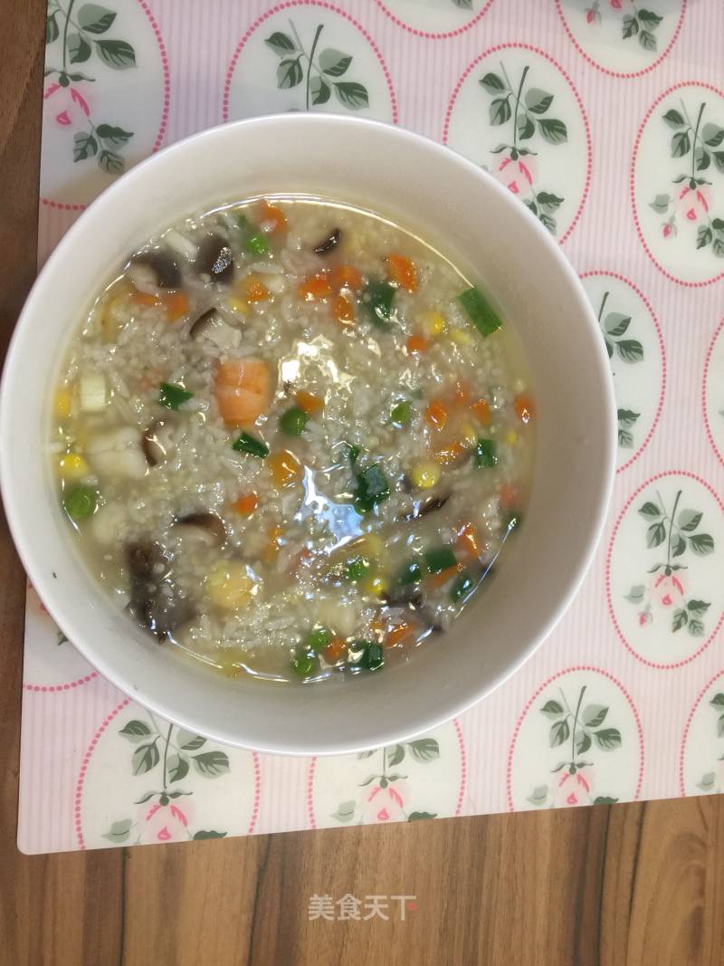 Sea Cucumber Vegetable Porridge recipe