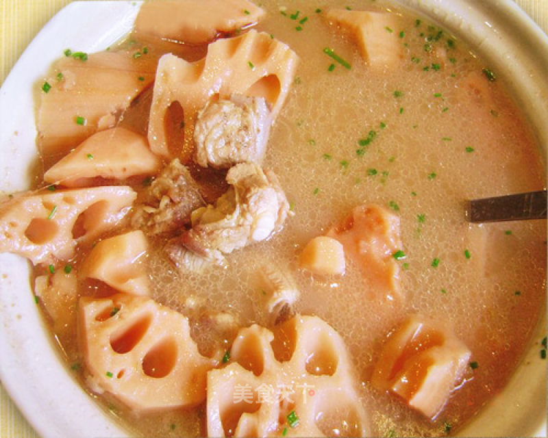 Pork Ribs and Lotus Root Soup recipe