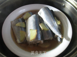 Steamed Saury recipe