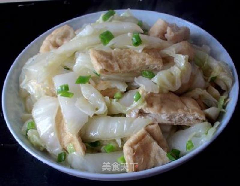 Stir-fried Chinese Cabbage with Tofu in Oil recipe