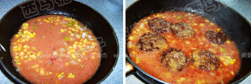 Meatloaf with Corn and Tomato Sauce recipe