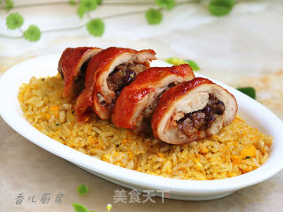 #aca Fourth Session Baking Contest# Golden Fried Rice with Chicken Drumsticks and Chicken Drumsticks recipe