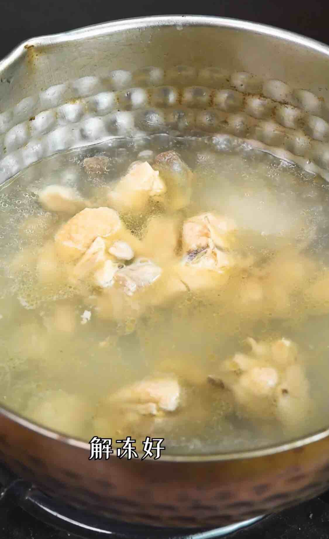 Potato Flour Chicken Nugget Soup recipe