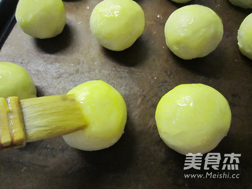 Lotus Paste Stuffed Egg Yolk Cake recipe