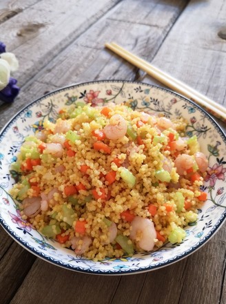 Fried Rice with Shrimp and Millet recipe