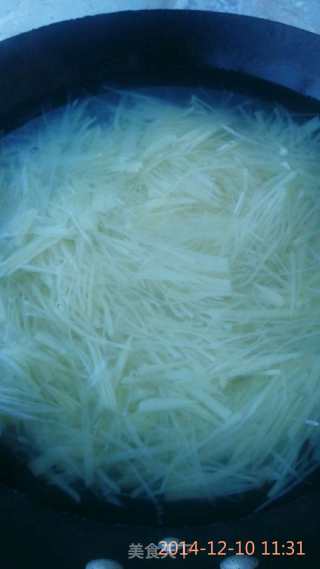Choked Potato Shreds recipe