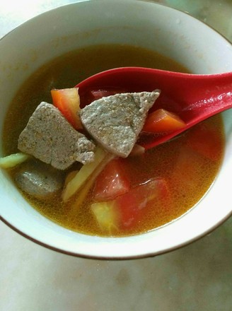 Tomato Pork Liver Soup recipe