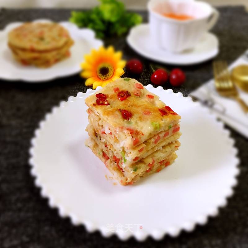 Shredded Carrot Ham Omelet recipe