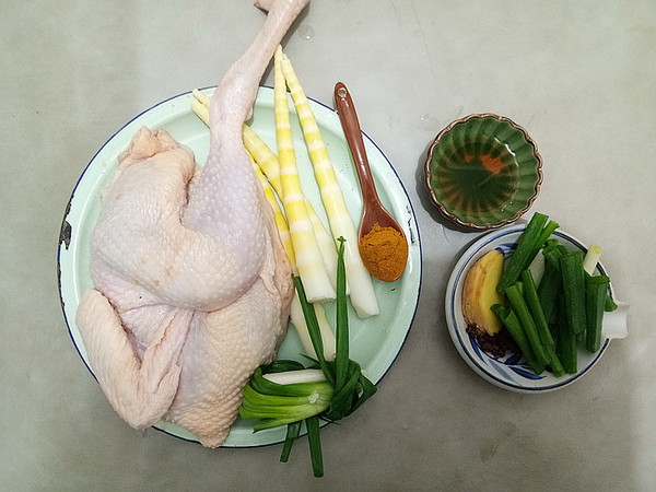Steamed Chicken with Bamboo Shoots recipe