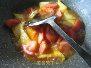 Stir-fried Lao Tofu with Tomato recipe