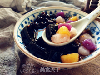 Three-color Taro Balls with Spiked Fresh Taro Fairy recipe