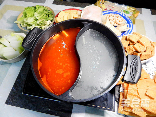 Fish Fillet Mandarin Duck Hot Pot recipe