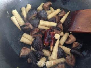 Mushrooms and Baby Corn recipe