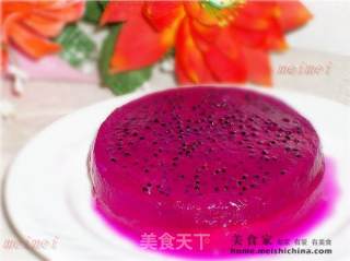 Refreshing Series~relieving Heat from Hot Weather Dessert@@冰凉火龙果果冻 recipe