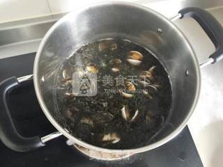 Fresh and Fresh Fast Hand Soup-clam Seaweed Soup recipe
