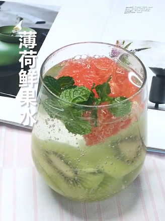 Mint Fresh Fruit Water recipe
