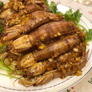 Grilled Shrimp with Garlic Sauce recipe