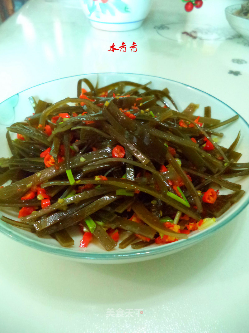 Scallion Oil Kelp Shreds recipe