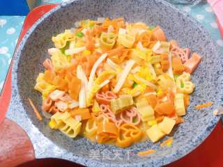 【baby Food】salmon Pasta with Mixed Vegetables recipe