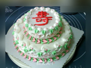 Decorated Cake: Xiangyun Tuo Shou recipe