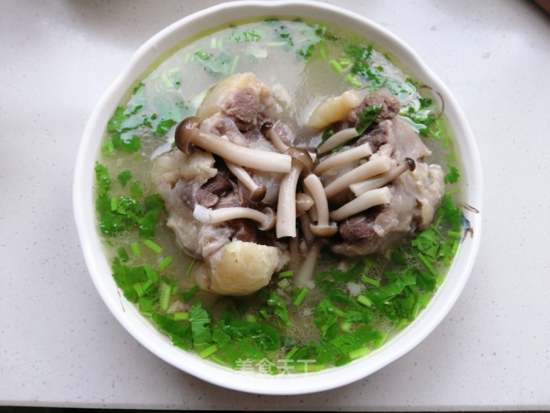 Crab Mushroom Oxtail Soup recipe