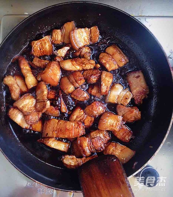 Pork with Dried Vegetables and Plum recipe