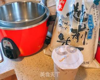 Baked Rice with Pearl Milk Tea recipe