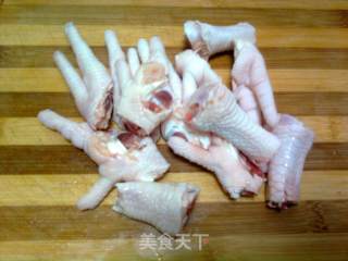 Marinated Chicken Feet with Lemon Spicy Grains recipe