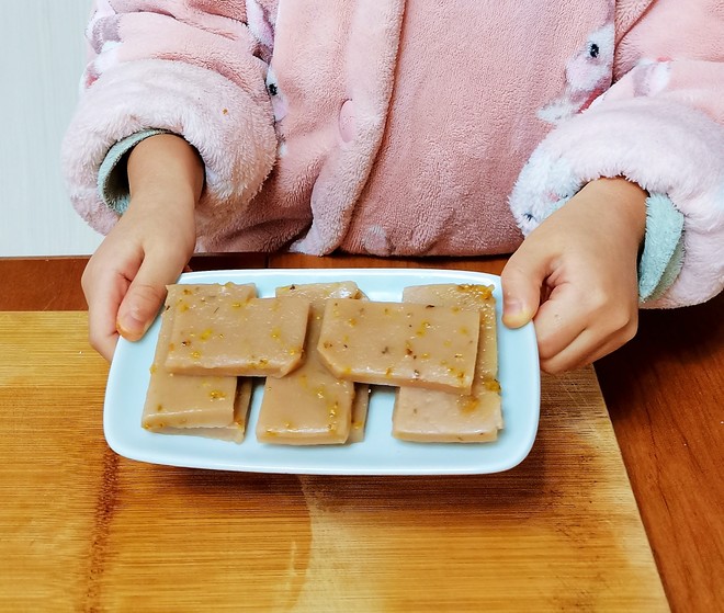 Children Can Make Lotus Root Powder Milk Sweet-scented Osmanthus Rice Cake recipe