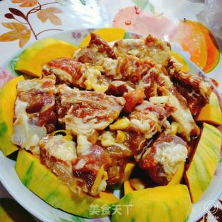 Pumpkin Steamed Spare Ribs recipe