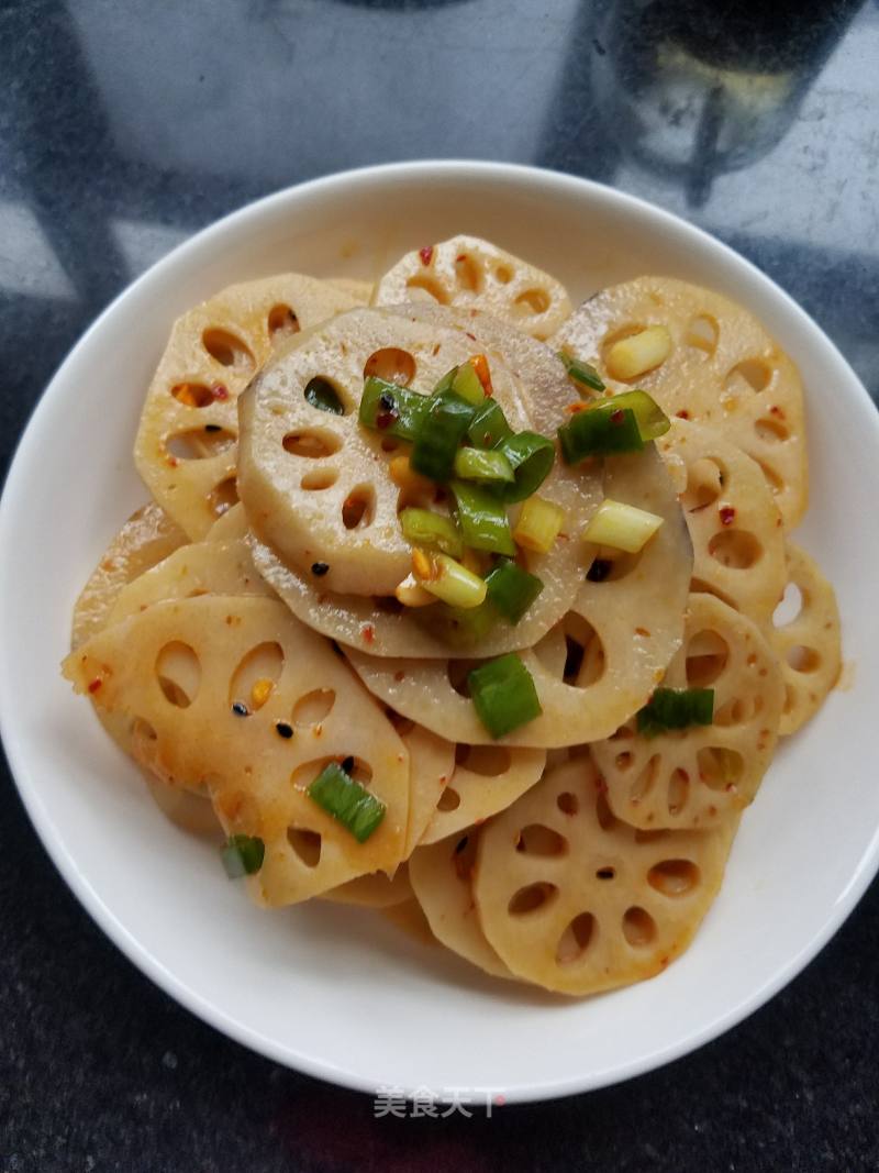 Red Oil Mixed Lotus Root recipe