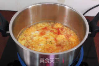 Tomato Egg Drop Soup recipe