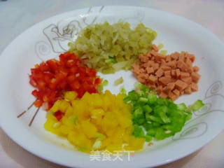 [simple Banquet Dishes in Yiru's Private Room] Colorful Pickled Mustard and Pearl Balls recipe