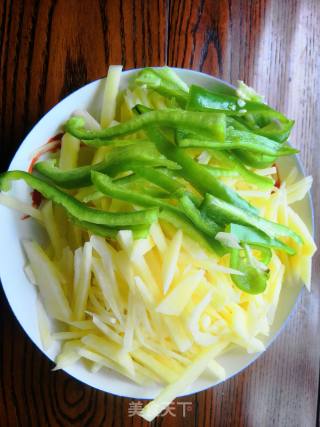 Green Pepper and Potato Shreds recipe