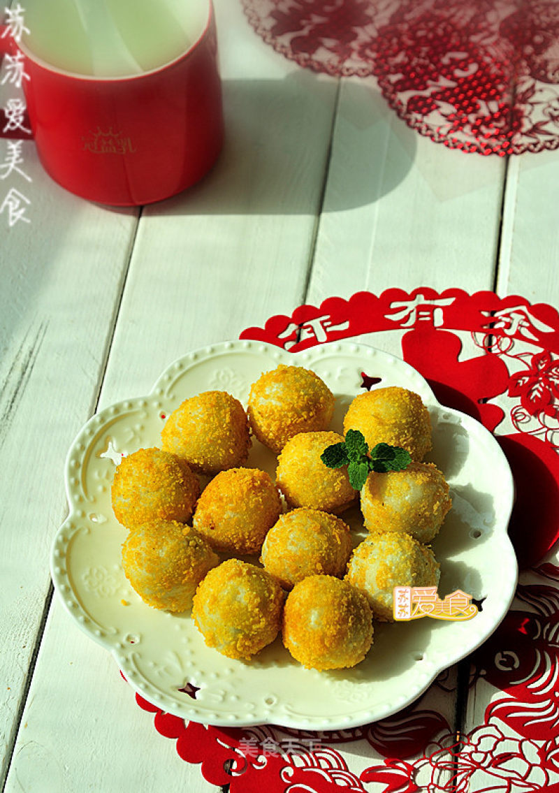 The Second Four Ways to Eat Classic Glutinous Rice Balls-golden Glutinous Rice Balls with Crispy Outside and Glutinous Inside recipe