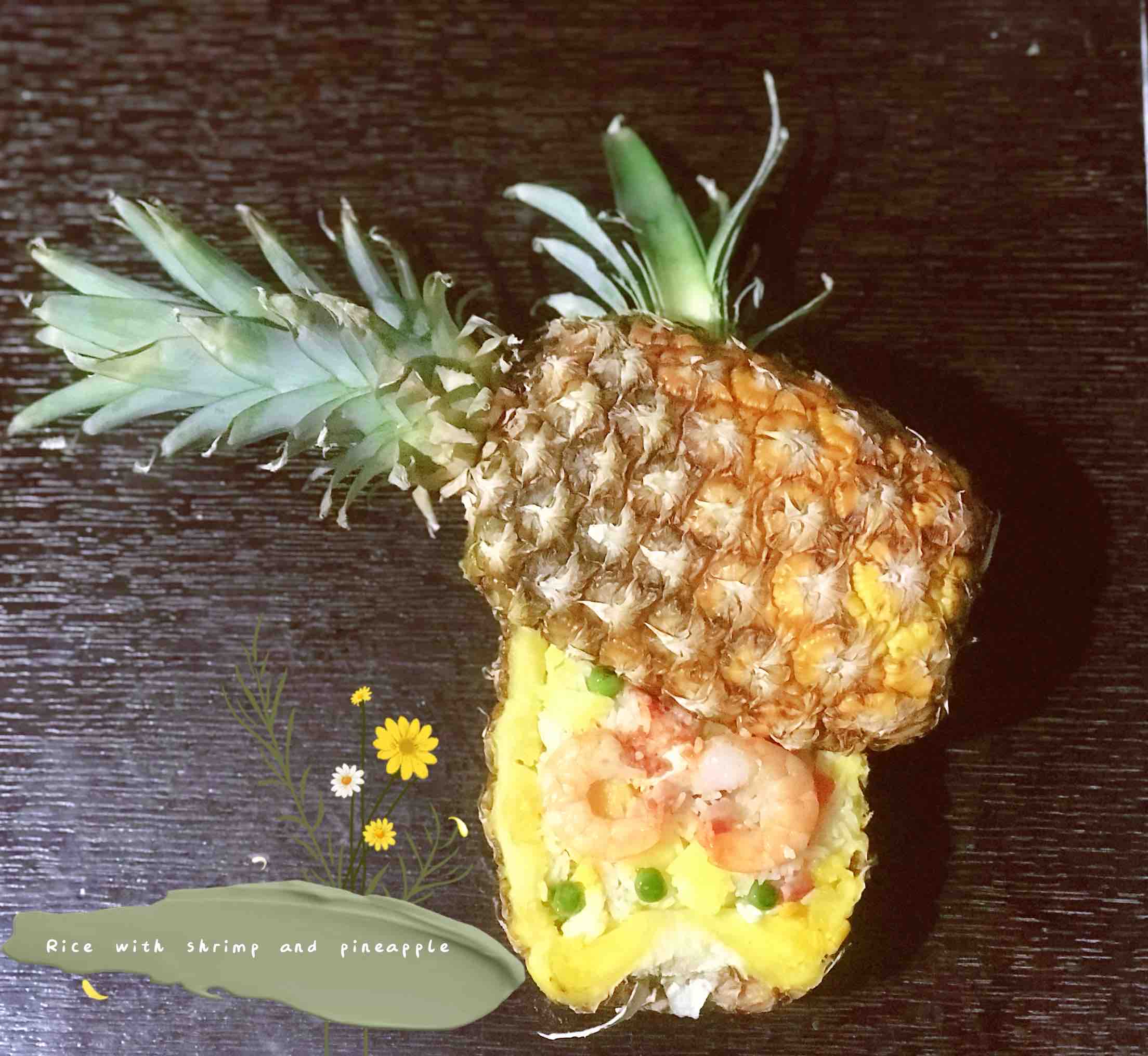 Fresh and Sweet Shrimp and Pineapple Fried Rice recipe
