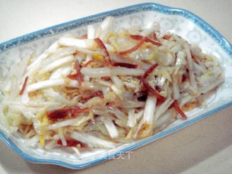 Spring Health Stir-fry "dried Crab Stir-fried Cabbage" recipe