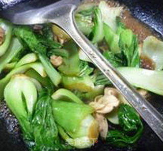 Crab-flavored Mushroom Senjo Jie-yaki Green Vegetable recipe