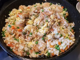 Fried Rice with Shrimp and Crab Meat recipe