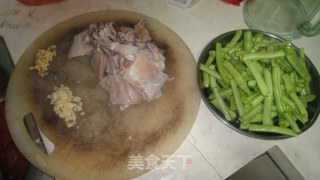 Stir-fried Dried Squid with Beans recipe