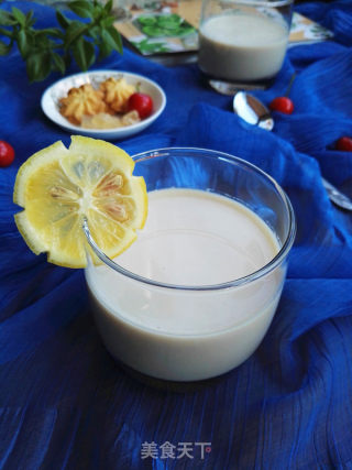 Lemon Shavings Milk Barley Tea recipe